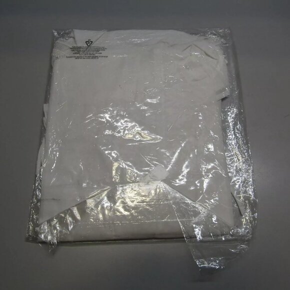 NEW ANNE FONTAINE Blouse White Size 4-6 Euskal Long Sleeve Ruffled Neck Tie - Picture 8 of 8